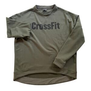 NoBull Project Crossfit Green Ladies Sweatshirt Small Cotton Fleece Gym Crossfit